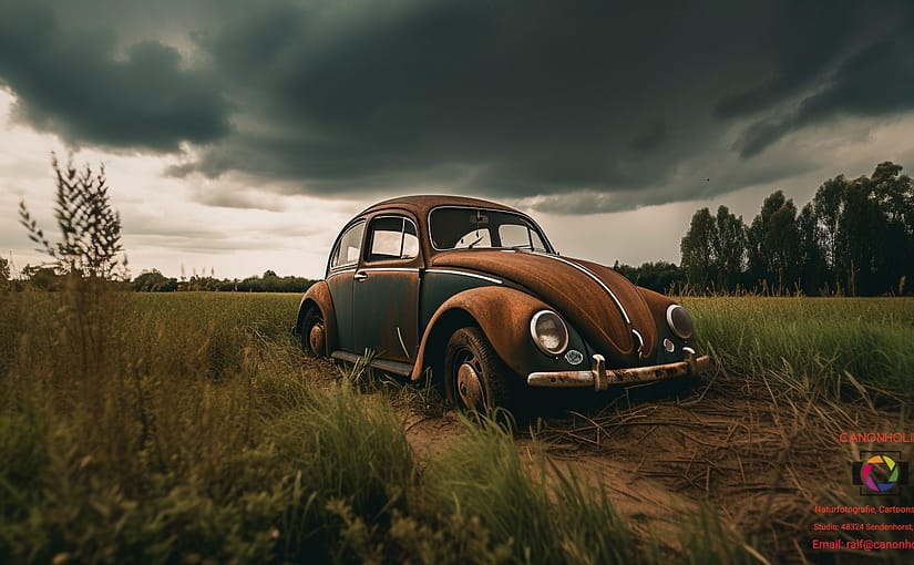Alt und rostig, der VW Käfer