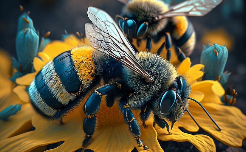 Bienen aus dem Rechner, schön und vegan
